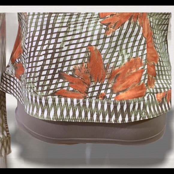 Mikane jean stretchy jacket multicolor size 10 - Picture 7 of 8